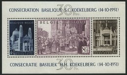 BELGIEN Bl. 24 *, 1952, Block Kardinal Van Roey, Falzrest Im Rand, Marken Postfrisch, Pracht - Belgio