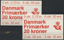 ZUSAMMENDRUCKE MH 33 **, 1984, 2 Markenheftchen Der Freimarken, Deckel Mit Stamp Joker 11 + 12, Pracht, Mi. 76.- - Autres & Non Classés