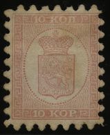 FINNLAND 4A *, 1860, 10 K. Rosakarmin Auf Rosa, Praktisch Alle Zungen, Gummireste, Leichte Patina, Pracht, Mi. 1500.- - Autres & Non Classés