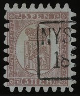 FINNLAND 5Bz O, 1874, 5 P. Braunlila Auf Bläulichlila, R2 NYSTAD, Alle Zungen, Pracht, Signiert - Autres & Non Classés