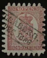 FINNLAND 9Bx O, 1866, 40 P. Rosakarmin, R2 ULEABORG, Alle Zungen, Pracht - Otros & Sin Clasificación