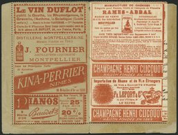 FRANKREICH 72 BRIEF, 1889, 10 C. Schwarz Auf Lila Als Zusatzfrankatur Auf 15 C. Kartenbrief Mit Vollständiger Werteinhei - Autres & Non Classés