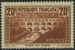 FRANKREICH 242C **, 1931, 20 Fr. Brücke über Den Gard, Gezähnt K 13, Type IIB, Pracht, Mi. 500.- - Altri & Non Classificati