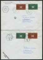 FRANKREICH 1411 BRIEF, 1964, Europa, (Michel Nr. 1411/2 Und 1450/1), 4 Verschiedene Gebrauchte Briefe Mit Schiffspostste - Autres & Non Classés