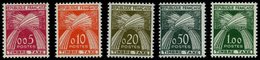 PORTOMARKEN P 93-97 **, 1960, Weizengarben, Prachtsatz, Mi. 70.- - Postage Due