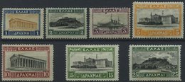 GRIECHENLAND 311-17*, (*), 1927, 1 - 25 Dr. Freimarken, 7 Werte Feinst/Pracht - Otros & Sin Clasificación