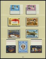 SAMMLUNGEN, LOTS **, 1969-81, Postfrische Sammlung Guernsey, Isle Of Man Und Jersey In 2 Neuwertigen Lindner Falzlosalbe - Colecciones Completas