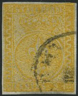 PARMA 6a O, 1853, 5 C. Orange, Pracht, Signiert Thier Und Gebrüder Senf, Mi. 750.- - Parma