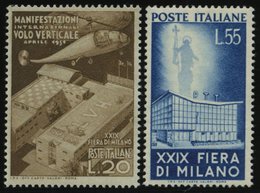 ITALIEN 830/1 **, 1951, Mailänder Messe, Pracht, Mi. 110.- - Italie