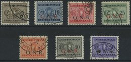 MILITÄRPOST-G.N.R. 44-50 O, 1934, 5 - 50 C. Portomarken, 30 C. Ein Stumpfer Zahn Sonst 7 Prachtwerte, Mi. 360.- - Unclassified