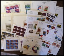 JUGOSLAWIEN Brief,o , 1973-88, Partie Von 17 FDC`s, Dazu Einige Einzelmarken Und 14 Kleinbogen, Pracht - Autres & Non Classés