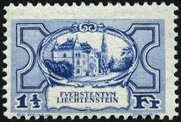 LIECHTENSTEIN 71 **, 1925, 11/2 Fr. Regierungsgebäude, Pracht, Mi. 340.- - Sonstige & Ohne Zuordnung