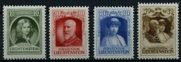 LIECHTENSTEIN 90-93 **, 1929, Regierungsantritt, Prachtsatz, Mi. 90.- - Autres & Non Classés