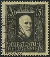 LIECHTENSTEIN 171 O, 1938, 3 Fr. Fürst Franz I, Pracht, Mi. 120.- - Otros & Sin Clasificación