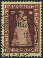 LIECHTENSTEIN 197 O, 1941, 10 Fr. Madonna, Pracht, Mi. 130.- - Sonstige & Ohne Zuordnung