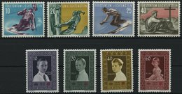 LIECHTENSTEIN 334-37,338-41 **, 1955, Sport Und Rotes Kreuz, 2 Prachtsätze, Mi. 104.- - Otros & Sin Clasificación