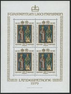 LIECHTENSTEIN 734KB **, 1979, 20 Fr. Landespatrone Im Kleinbogen, Pracht, Mi. 100.- - Otros & Sin Clasificación