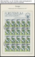 LIECHTENSTEIN 939-41KB O, 1988, Europäische Kampagne Für Den Ländlichen Raum Im Kleinbogensatz Mit Ersttagsstempeln, Pra - Otros & Sin Clasificación