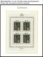 SAMMLUNGEN, LOTS **, Komplette Postfrische Sammlung Liechtenstein Von 1970-89 Im Borek Falzlosalbum, Dabei Einige Kleinb - Lotes/Colecciones