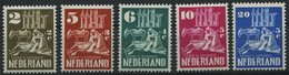 NIEDERLANDE 558-62 **, 1950, Wiederaufbau, Prachtsatz, Mi. 90.- - Holanda