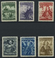 ÖSTERREICH 557-62 **, 1933, Katholikentag, Satz Feinst/Pracht, Mi. 420.- - Usados