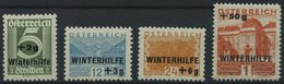 ÖSTERREICH 563-66 **, 1933, Winterhilfe, Prachtsatz, Mi. 95.- - Usados