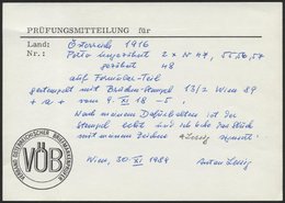 PORTOMARKEN P 47,55-57U BrfStk, 1918, 5 H. Dunkelrosa Im Waagerechten Paar Und 1 - 10 Kr., Alle Ungezähnt!, Mit 10 H. Zu - Postage Due