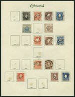 SAMMLUNGEN O, *, überwiegend Gestempelte Sammlung Österreich Von 1850-1918 Auf Borek-Seiten Mit Vielen Besseren Werten, - Colecciones