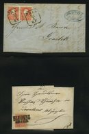 LOTS 13-15 BrfStk, 1858/9, Partie Von 20 Belegen, Meist Pracht - Collezioni