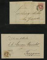 LOTS 35,37,39 BRIEF, 1867, 9 Prachtbriefe Franz Joseph - Colecciones