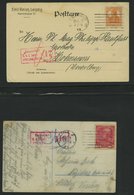 LOTS 1916, Kleine Sammlung Von 14 Verschiedenen Zensurbelegen, Einige Bessere, Feinst/Pracht - Collections