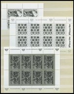 LOTS **, 1988-98, Postfrische Partie Schwarzdrucke Bzw. 1 Buntdruck, Mit 13 Blocks Und 13 Einzelwerten, Dabei Mi.Nr. 203 - Sammlungen