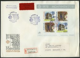 PORTUGAL Bl. 20,23,27 BRIEF, 1977-79, Europa 3 Blocks Je Auf FDC, Pracht, Mi. 195.- - Gebraucht