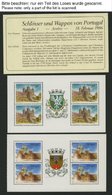 PORTUGAL ** , 1986, Burgen Und Schlösser, 6 Heftchenblätter Mit Wappen (Mi.Nr. 1680/1,1688/9,1699/1700), Pracht - Usati