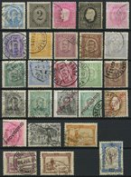 SAMMLUNGEN, LOTS O, *, Fast Nur Gestempelte Partie Verschiedener Mittlerer Werte Bis 1895, Feinst/Pracht, Mi. 2600.- - Collections