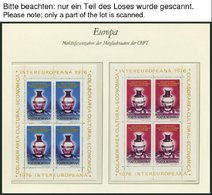 SAMMLUNGEN, LOTS Bl. **, 1976-83, Blocks Intereuropa, Komplette Partie, Pracht, Mi. 100.- - Otros & Sin Clasificación