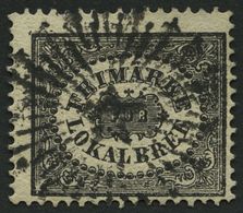 SCHWEDEN 6 O, 1856, 1 Skill. Bco. Schwarz (Facit 6a2), Pracht, Facit 4000.- Skr. - ... - 1855 Prephilately