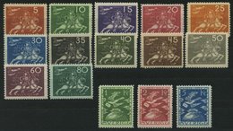 SCHWEDEN 159-173 **, 1924, UPU, Prachtsatz, Mi. 1500.- - Prefilatelia