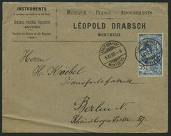 SCHWEIZ BUNDESPOST 59,67,73 BRIEF, 1895,1900, 25 C. Grün, 25 C. Blau Und 25 C. UPU, Je Als Einzelfrankatur Auf Brief Nac - 1843-1852 Correos Federales Y Cantonales