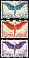 SCHWEIZ BUNDESPOST 189-91x O, 1924, Flugpost, Gewöhnliches Papier, Prachtsatz, Mi. 170.- - 1843-1852 Correos Federales Y Cantonales