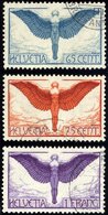 SCHWEIZ BUNDESPOST 189-91x O, 1924, Flugpost, Gewöhnliches Papier, Prachtsatz, Mi. 170.- - 1843-1852 Federal & Cantonal Stamps