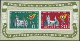 SCHWEIZ BUNDESPOST Bl. 15 **, 1955, Block Lausanne, Pracht, Mi. 110.- - 1843-1852 Federal & Cantonal Stamps