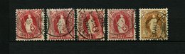 LOTS O,* FDC, 1905-07, Stehende Helvetia, Wz. 1, Meist Gestempelte Partie Von 77 Werten, Dabei Mi.Nr. 80C, 94C Gestempel - Verzamelingen