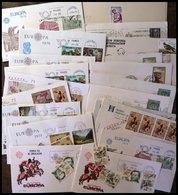 SPANIEN Brief,o , 1973-79, Kleines Lot Von 20 Belegen, Fast Nur FDC`s, Dazu Einige Einzelmarken, Pracht - Used Stamps