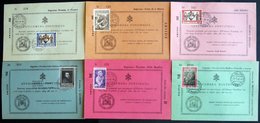 VATIKAN 1962/64, 6 Verschiedene Eintrittskarten Zu Petersdom Und Eingängen, U.a. Haupteingang Zur Residenz Des Papstes P - Other & Unclassified