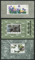 CHINA - VOLKSREPUBLIK Bl. 25-27 **, 1982, Block Heilpflanzen, Philatelistenverband Und Vögel, 3 Prachtblocks, Mi. 85.- - Sonstige & Ohne Zuordnung