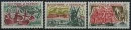 ST. PIERRE UND MIQUELON 447-49 **, 1969, Alte Seeschiffe, Prachtsatz, Mi. 80.- - Other & Unclassified