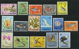 SINGAPUR 53-68 **, 1962, Fauna Und Flora, Prachtsatz - Singapur (1959-...)