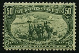 USA 123 *, Scott 291, 1898, 50 C. Trans-Mississippi-Ausstellung, Falzreste, Feinst (Gummi Haftstellen), $ 600 - Other & Unclassified