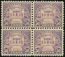 USA 282 VB **, Scott 570, 1931, 50 C. Grabmal Des Unbekannten Soldaten Im Postfrischen Viererblock, Pracht - Altri & Non Classificati